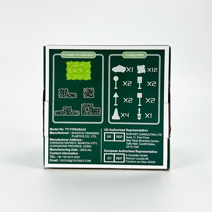 Plastic Puzzles for Kids Ages 3-5 with A Cute Vehicle, Toddler Puzzle Track Play Set Gift, Race Tracks for Kids 3-5, Toys for 3 4 5 6 Year Old Boys Girls, Montessori Toys for Toddler