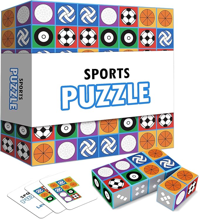 Sports Match Board Game 2.0 Family Games for Children & Adults Block Puzzle Games for Kids 3+ Fast Paced Balls Tabletop Game Gifts for Birthday, Back to School, Halloween, Christmas