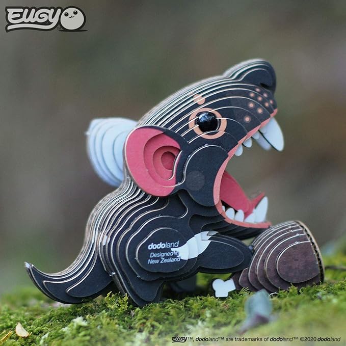 Eugy Tasmanian Devil 3D Puzzle, 36 Piece Eco-Friendly Educational Toy Puzzles for Boys, Girls & Kids Ages 6+