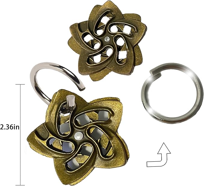 Metal Brain Teasers Puzzles for Kids and Adults 3D Unlock Interlocking Puzzles IQ Logic Test Disentanglement Educational Toy for Kids Adults