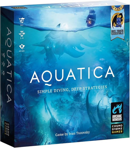 Aquatica | Board Game | Strategy Game for Teens and Adults | Family Game Night | Entertainment | Ages 14+ | 1-4 Players | 60 Minutes Playtime