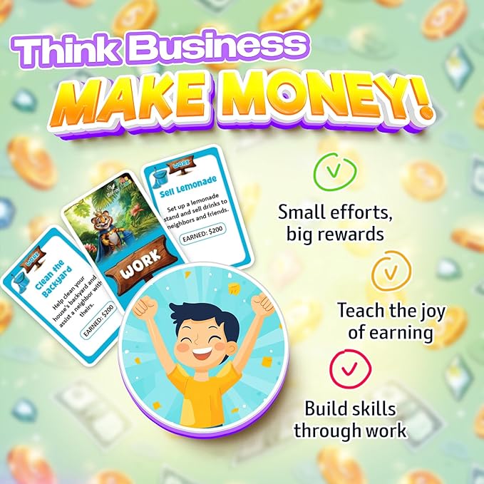 BeFree for KIDS – Fun Money & Financial Literacy Board Game | Teach Kids Smart Money Skills, Investing & Saving | Educational Strategy Game for Ages 7+ | Great for Family Game Night & Cash Flow Learn!