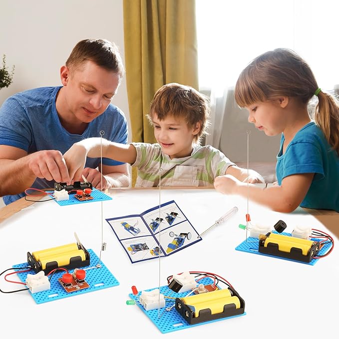 3 Set Telegraph STEM Kits Bulk, Science Kits for Kids Age 8-12, Engineering STEM Building Toys for Boys Ages 8-13, Crafts for Boys Girls 6-8 8-10, Build A Coding Robot 10-12