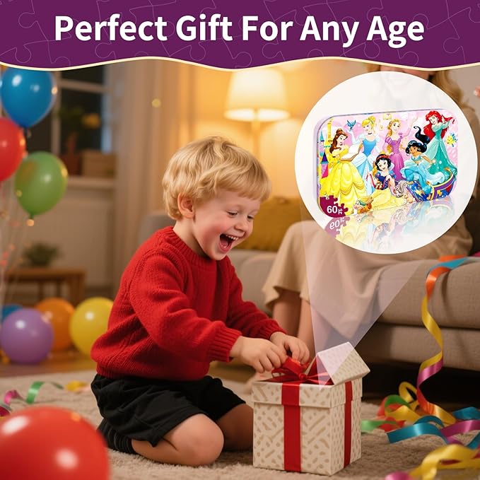 60 Piece Kids Puzzles, Puzzle for Kids Ages for 5,6,7,8,9,10,11,12 Boys and Girls Toy Puzzles