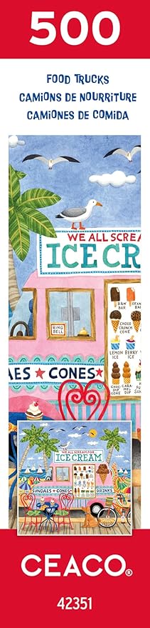 Ceaco - Food Trucks - Ice Cream Truck II - 500 Piece Jigsaw Puzzle