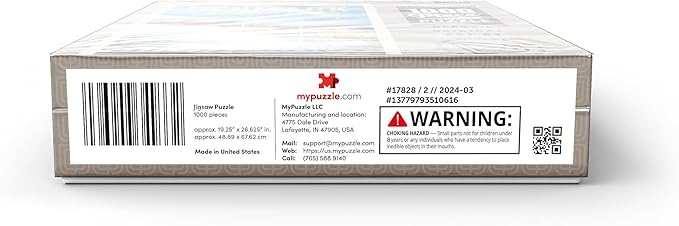 MyPuzzle Denmark: Copenhagen, Vintage Poster - Premium 1000 Piece Jigsaw Puzzle for Adults