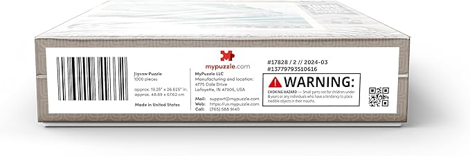 MyPuzzle Alaska: Skagway, Vintage Poster - Premium 1000 Piece Jigsaw Puzzle for Adults