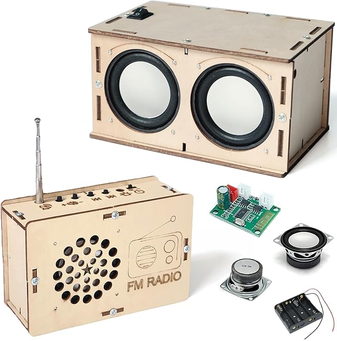 STEM Toys for Ages 8-13 Stocking Stuffers Teen Birthday Gifts for 9 10 11 12 14 15 16+ Year Old Boys Girls Kids Science Engineering Kit Circuit DIY Electronics Projects Building Your Own Speaker Radio