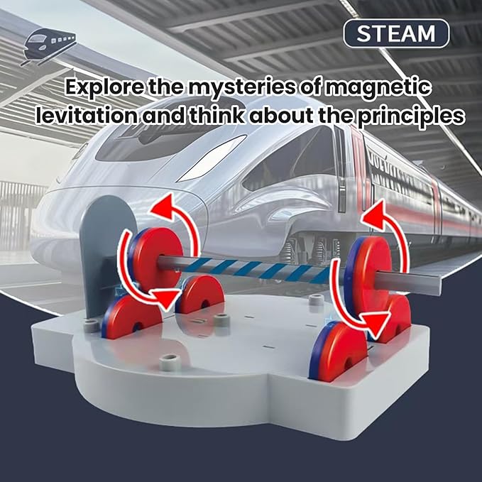 12-in-1 Anti Gravity Magnetic Levitation Science Kit Toy for Adolescent,Educational Physics Magnet Toys Gift for Kids Boys Girls Ages 8+