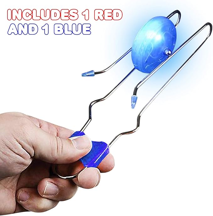 ArtCreativity Retro Light Up Gyro Wheels Toy- 2, 8.5 Inch Gyroscope Rail Twisters, Easter Basket Stuffers for Kids Classic Vintage Nostalgia Yoyo Sensory Fidget Toys, Gift for Boys & Girls 3+