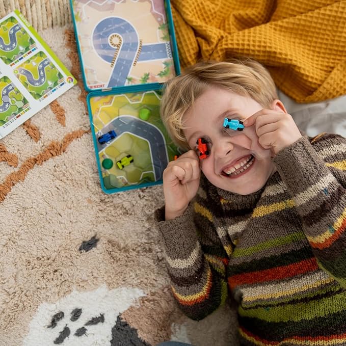 SmartGames Pole Position Metal Box Travel Game with 48 Challenges for Ages 7 - Adult