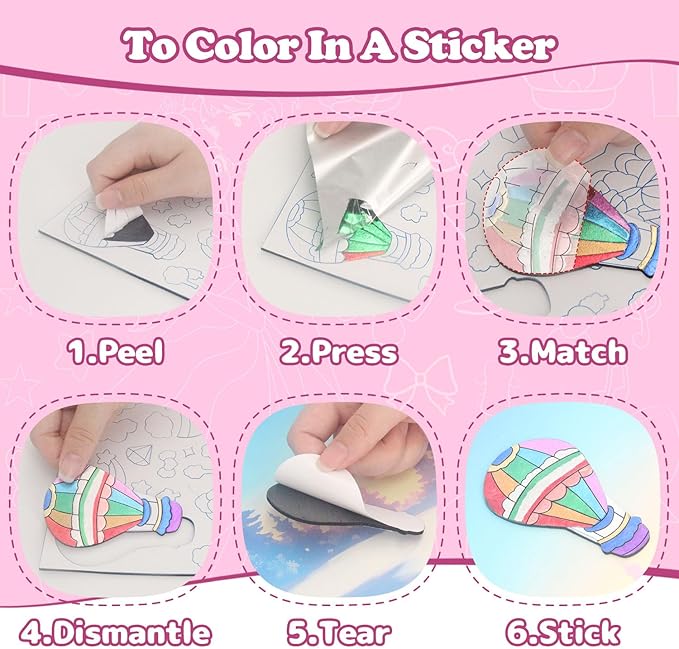 MyPixie Foil Art & Fun - No Mess Princess Foil Crafts for Kids, DIY Creative Activity, Craft Kits & Supplies, Birthday Gifts, Arts & Crafts, Toys, Gifts for Ages 4, 5, 6, 7, 8, 9, 10