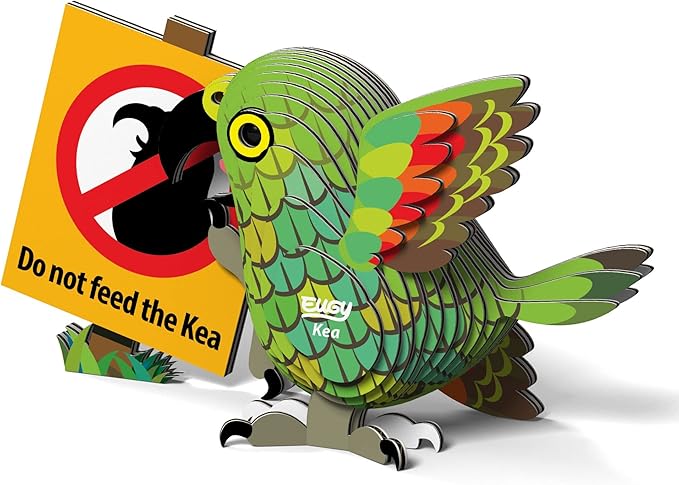 Eugy Kea 3D Puzzle - 23 Piece Eco-Friendly Educational Toy Puzzle for Boys, Girls & Kids Ages 6+