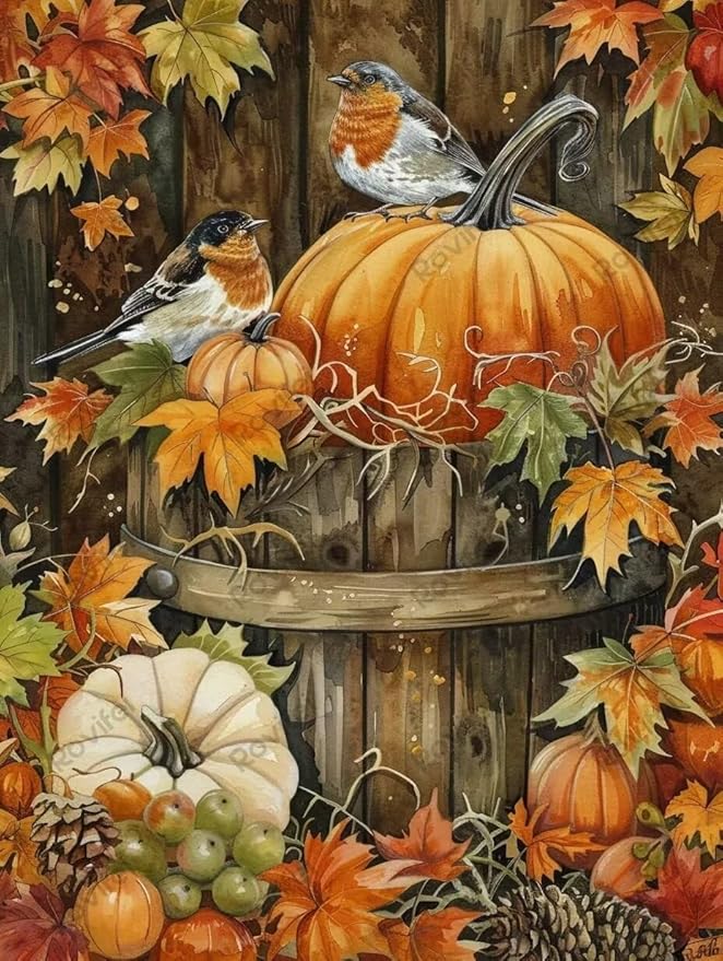 Thanksgiving Puzzles for Adults 500 Pieces Autumn Garden Puzzles for Kids, Each Piece Fits Together Perfectly - for Room Decor Home Decor Bathroom Decor - Unique Gifts 20x15 inch