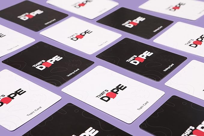 That's Dope: The Party Game for Strong Opinions • Core Pack | 288 Topic Cards, 6 Voting Card Game Set | Fun Adult and Family Party Game