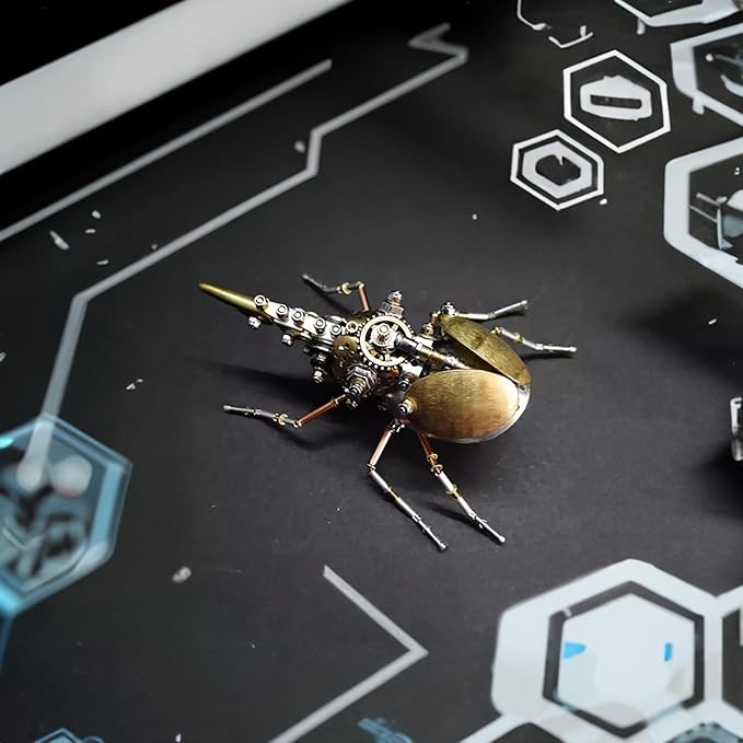 3D Metal Puzzles for Adults Steampunk Bug Sculpture Insect Clockwork 3D Steampunk Metal Puzzle Hercules Beetle Mechanical Insects Model (Aristolochia)