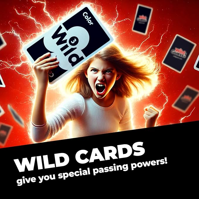 Wild Guess! – The Fast-Paced, Unpredictable, Insanely Competitive Card Game for 2 to 4 Players – Great Travel Game for Friends and Family