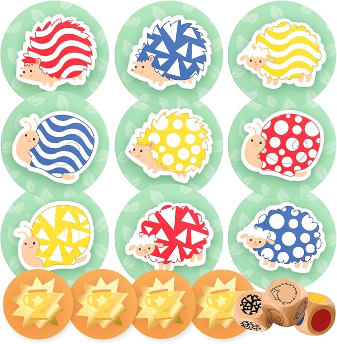 Nene Toys FlashFind Visual Agility Game for Kids Age 3+; Family Educational Animal Card Game for Boys/Girls