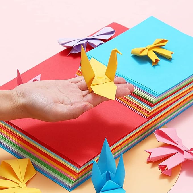 200 Sheets Colored Paper 6 x 6inch - Cezmkio Colored Paper (20 Colors) Assorted 70gsm Handmade Copy Paper Pastel Paper Cardstock for DIY Arts and Crafts Colorful Projects