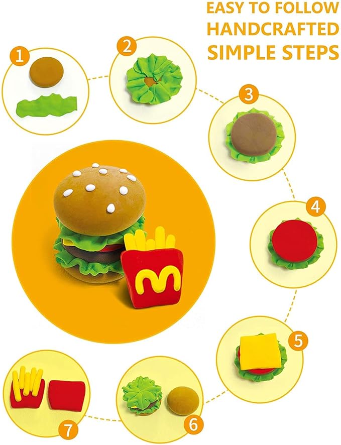 Sago Brothers 36 Colors Air Dry Clay, Soft Modeling Clay for Kids with Tools & Tutorial, Christmas Gifts for Kids Age 3-12, Toys Crafts for Girls and Boys