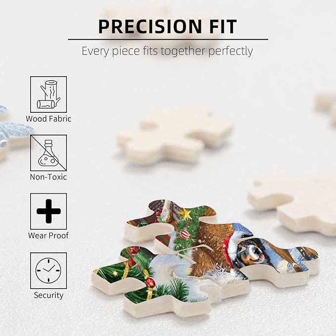 Christmas Puzzle Eve 1000 Pieces Jigsaw Puzzles for Adults,Winter Santa Claus Decoration Christmas Jigsaw Puzzles 1000 Piece Christmas Puzzle for Adults Winter Puzzle for Family Party Holiday