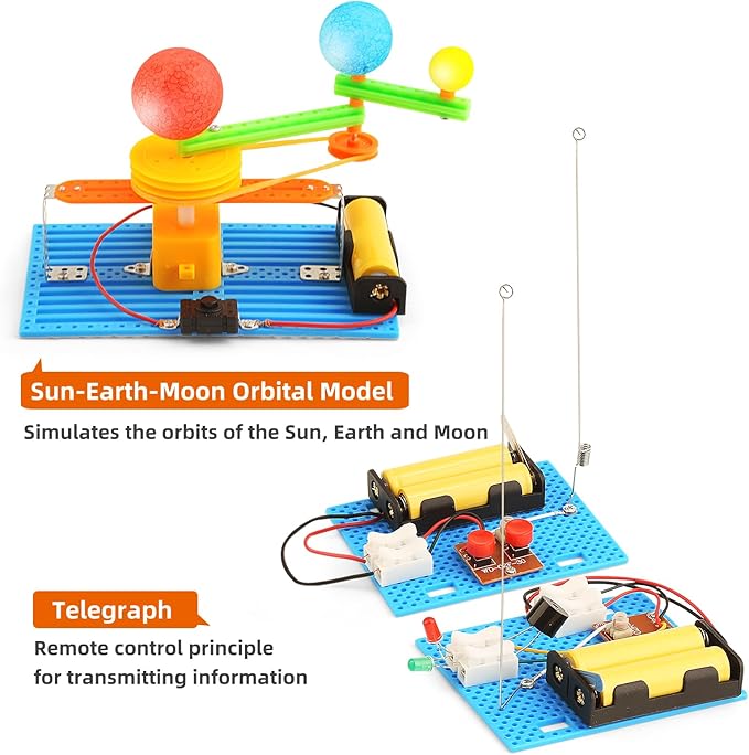 STEM Science Kits for Kids Age 8-12, Boys Activities Robot Building Kit 6-8 Girls Engineering Projects STEM Toys Learning Educational Science Game Experiment Gifts for 6 7 8 9 10 11 Year Old Activity
