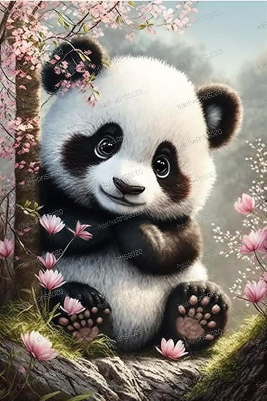 Animal 500 Piece Puzzles for Kids - Sakura Panda Puzzles - Adult 3D Eco Friendly Wooden Jigsaw Puzzle, Interactive Puzzle Toys Teens, Each Piece is Unique