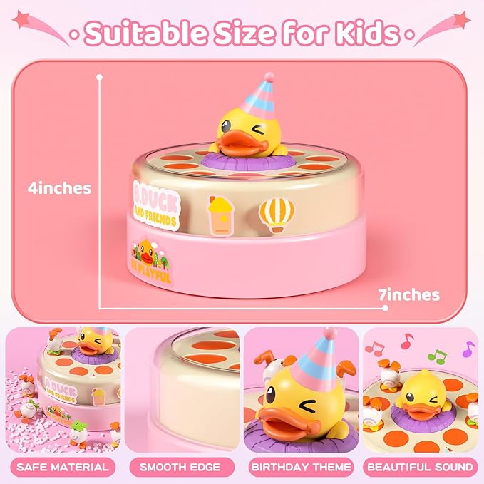 B.Duck Games for Kids Age 4-6, Catch and Bounce Duck Board Games for Kids 3-5,Family Toddlers Games Birthday Gifts for 5-7 Girls, Birthday for Toddlers 4-8