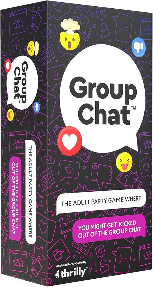 Group Chat Hilarious Text Message Party Game for Adults, Build Wild Group Threads with 400 Cards, Voting Tokens & Do Not Disturb Sign | Fun for Parties