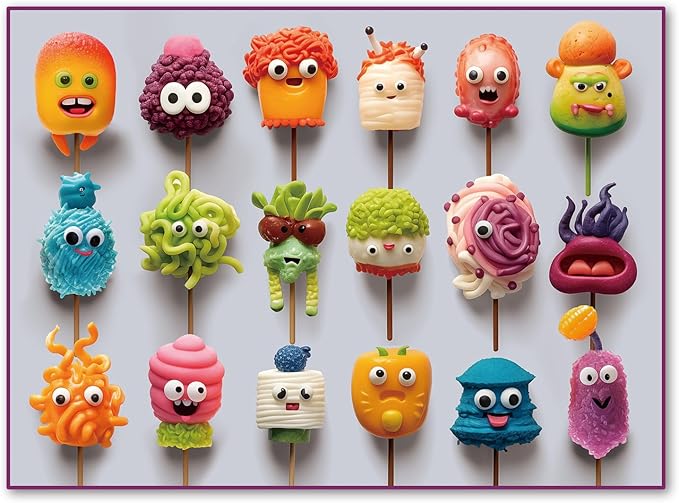 500 Pieces Jigsaw Puzzles for Adults and Teens and Kids Family Happy Games Puzzle Monster Series (Lollipop Monsters)