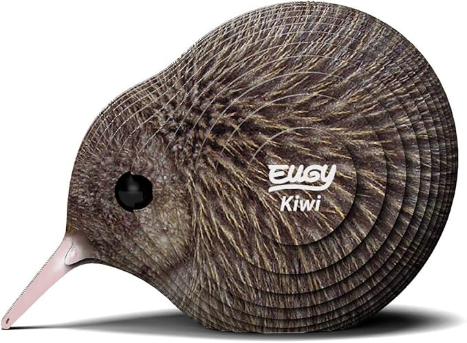Eugy Kiwi Bird 3D Puzzle - 24 Piece Eco-Friendly Educational Toy Puzzle for Boys, Girls & Kids Ages 6+