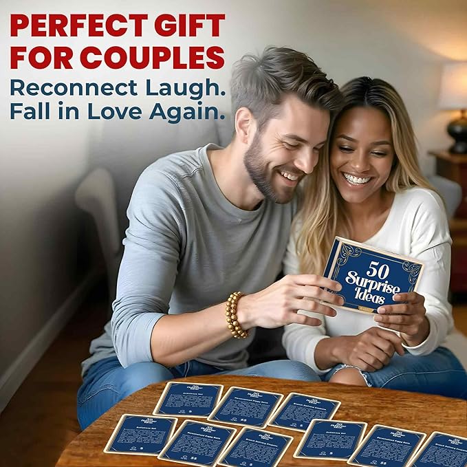 QUOKKA 50 Surprise Ideas Gifts for Couples Version II – Romantic Scratch-Off Gifts – Fun & Romantic Cards to Reconnect, Laugh & Explore Together – Birthday Wedding Anniversary Idea (Set 2)