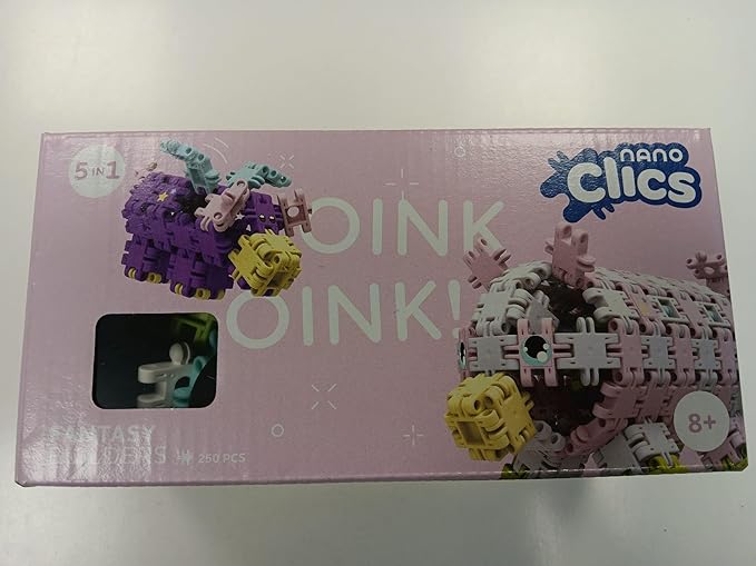 Nano Clics Fantasy Builders 250, Construction Toys for Children Ages 8 and up, Creative Educational Toys in a 250 Piece Set, Building Blocks for Girls and Boys, Durable Toys