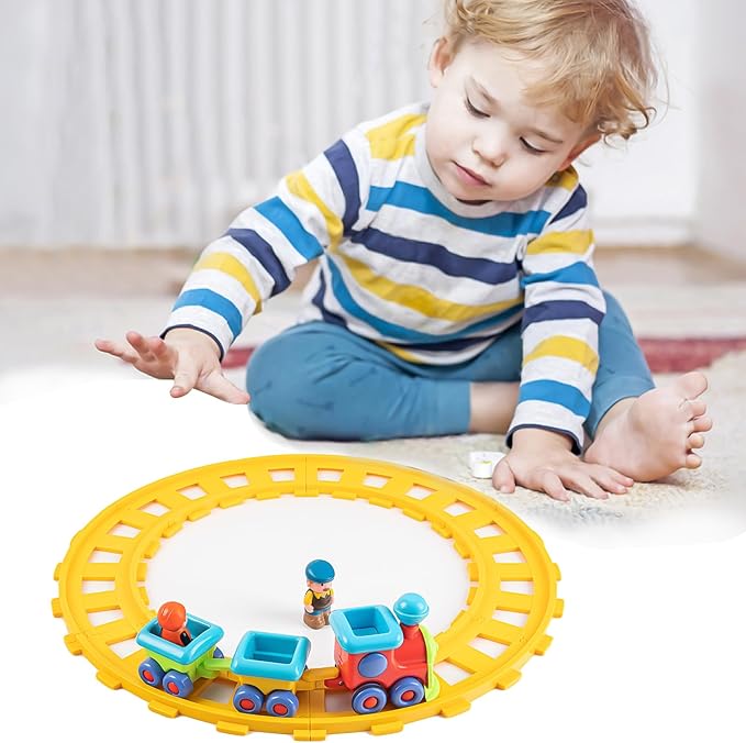 Toy Train, Musical Electric Train Toys, Children's Electric Train Set, Train Tracks, Suitable for 12 to 18 Months Old, 12 to 3 to 4 Years Old Children as Birthday Gifts