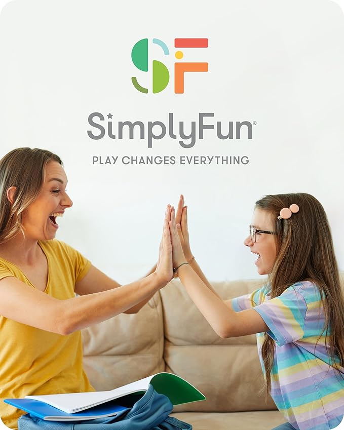 SimplyFun Kayak Chaos - Family Strategy Board Games - 2-4 Players, Ages 8 & Up - Planning & Predicting Skills - Fun River Adventure Game