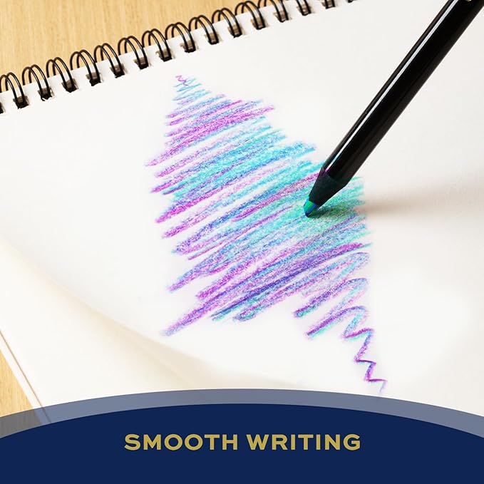 Stocking Stuffers for Kids, 16 Pieces Art Supplies Colored Pencils, Jumbo Rainbow Pencils with Sharpener, Multicolored Pencils for Drawing, Coloring, Christmas Gifts, Party Favor Bags