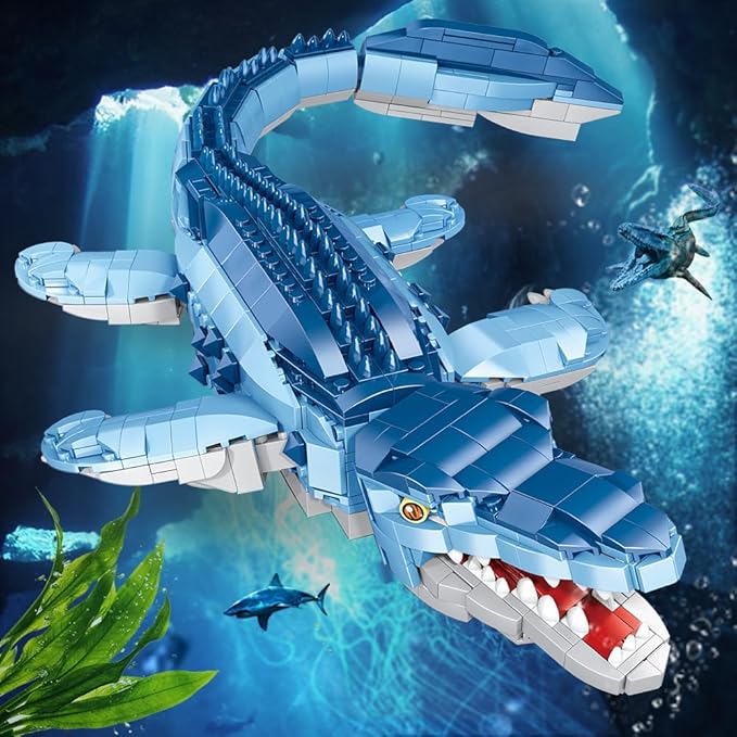 (1158 Pieces Dinosaur Building Blocks Game, STEM Dinosaur Toys for Kids STEM Dinosaur Toys for Children Aged 6, 7, 8, 9, 10, 11, 12, 13, and 14