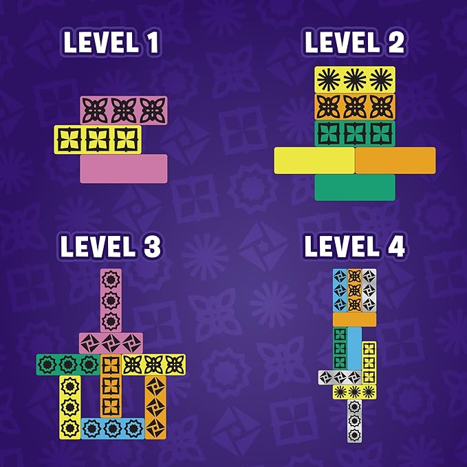 Blockwork by Uzzle Games - Fast-Paced Family Board Game - Multiple Difficulty Levels - Enjoyable and Challenging Puzzle Game – 2 to 4 Players – A Complete Family Night Fun Package - for Ages 4+