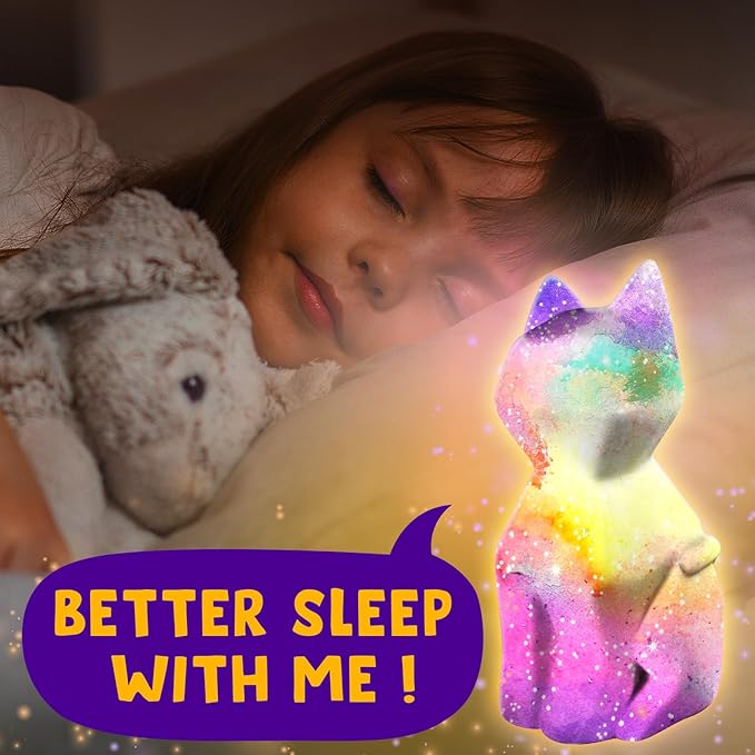 Goodyking Paint Your Own Cat Lamp Kit, DIY Cat Crafts Night Light, Painting Kit Arts & Crafts for Kids Ages 8-12, Art Supplies Birthday Easter Party Holiday Gift for Teens Girls Boys Age 3 4 5 6 7 8+