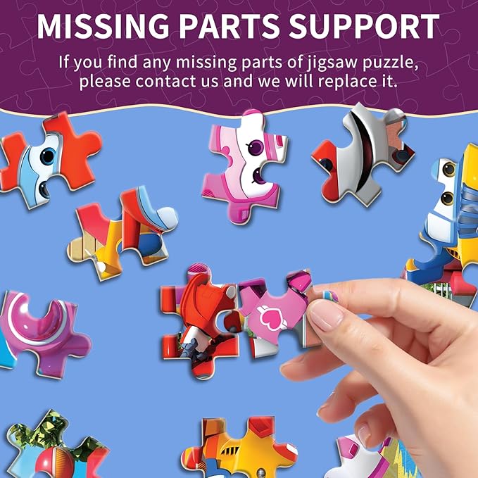 Puzzles for Kids Ages 4-6, 60 Piece Jigsaw Puzzles in Metal Box, Educational Learning Toys for Boys and Girls, Premium Puzzle Games, Kids Puzzles Ages 3-5 Gift