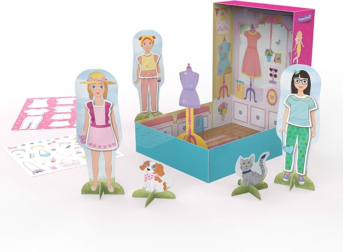 Educational Insights PaperCraft Sweet Boutique, Paper Dolls, Fashion Boutique Toy, Ages 3+