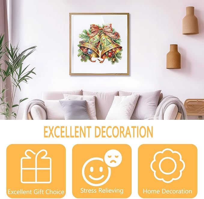 Wooden Puzzles for Adults, Bells Wood Puzzles Adult, Wooden Jigsaw Puzzles for Adults, Holiday Winter Puzzle, Unique Animal Shape, Gifts for Friends and Family (M-11.4 * 10.2in -200 Pcs)