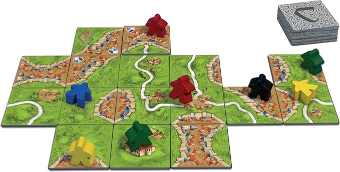 Asmodee Carcassonne Board Game - Classic Tile-Laying Strategy Game, Family Fun Medieval Adventure for Kids & Adults, Ages 7+, 2-5 Players, 35 Minute Playtime