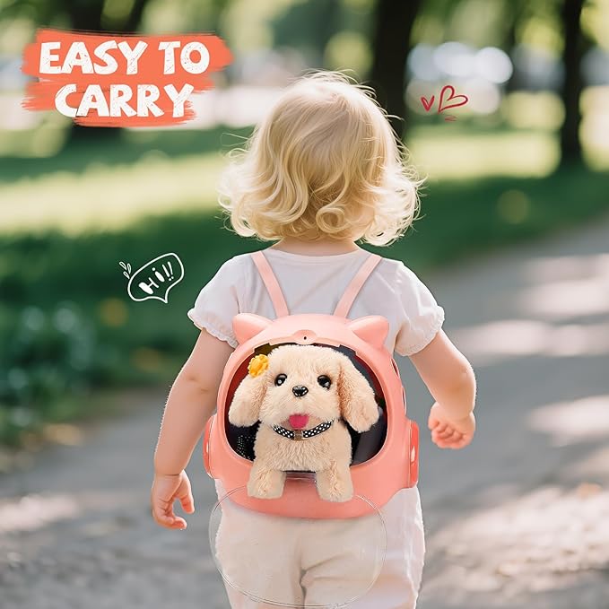 16 Pcs Robot Dog Toys for Girls, Toys for 3 4 5 6 7 8 Year Old Girls Kids Boys, Realistic Robot Puppy Toy for 5-7 6-8, Ideas Birthday Gifts for Girl 3 4 5 6 Year Old
