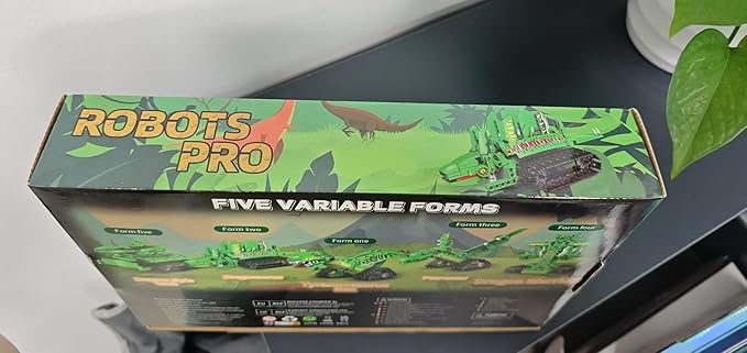 5 in 1 Dinosaur Toy for 6-12 Years Old Kids Boys, Robot Dino Building Set with APP & 2.4GHz Remote Control Science Programmable Building Block Dinosaur Kit, Birthday Gifts for Age 6 7 8 9 10 11 12