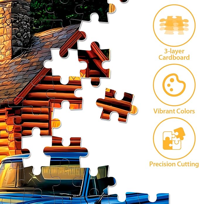 300 Piece Jigsaw Puzzle for Adults, Deer Forest Puzzles 300 Pieces for Adults Fit Together Perfectly, Challenging Puzzle for Friends Family Activity Game Nights- Finished Size 20.5×15