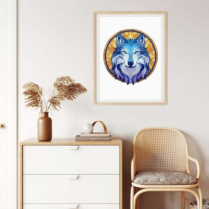 Wooden Puzzles for Adults - BlueGolden, Unique Shaped Jigsaw Puzzle, Wood Puzzles Adult, Creative Gift for Kids Family Game, 200Pcs, 11x11.4in