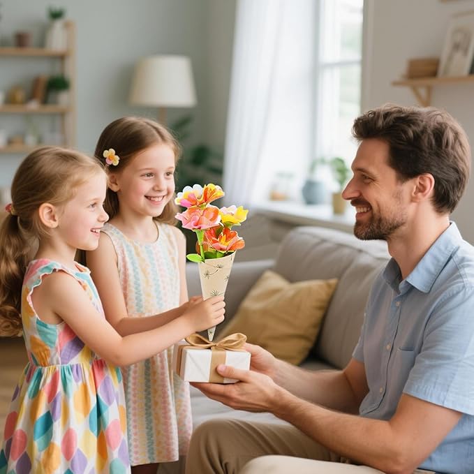 YUOIOYU Flower Bouquet Refill Pack – DIY Arts & Crafts Toy Accessories (Main Kit Not Included)