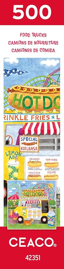 Ceaco - Food Trucks - Hot Dog Truck II - 500 Piece Jigsaw Puzzle