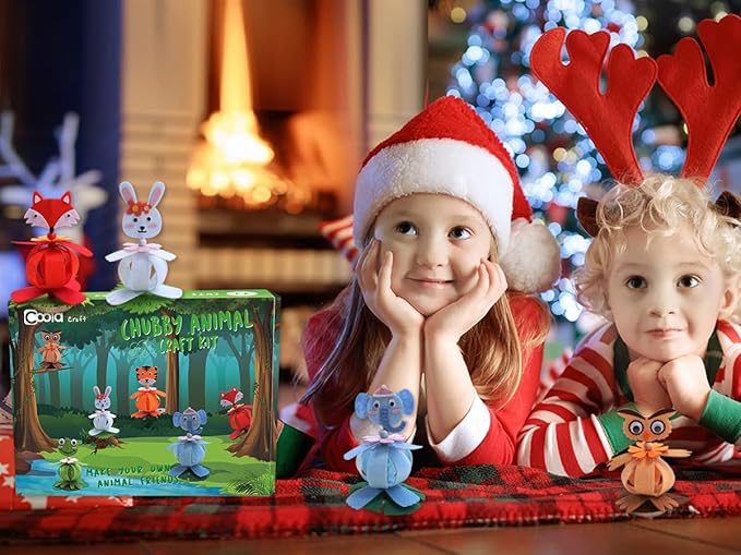 Coola Animal Felt Craft Kit for Kids - Pack 6 Art and Craft DIY Early Educational Toys Suitable Need Best Gift for Kids Age 3-6,7,8,9